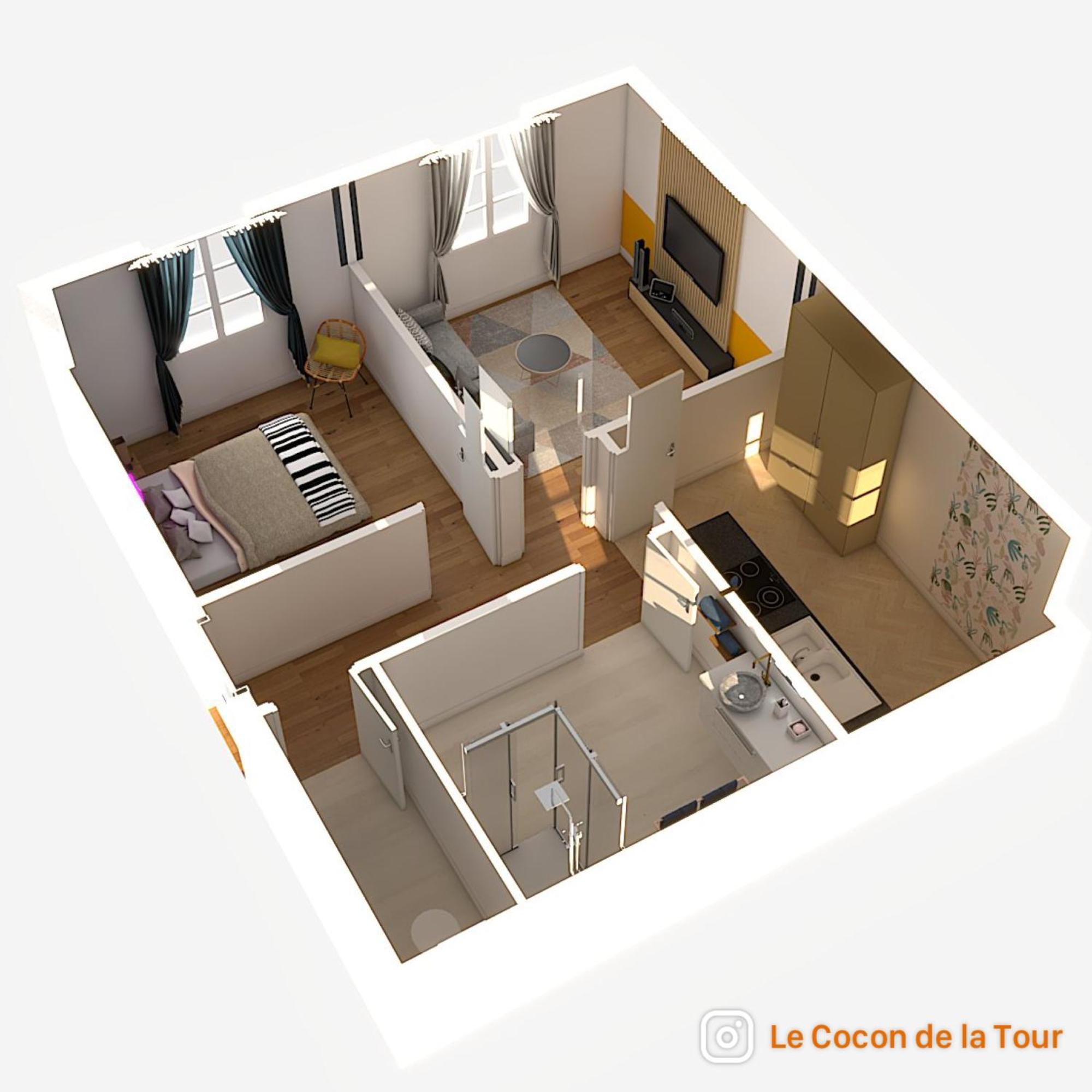Le Cocon De La Tour -Vip-Compiegne-Hyper Centre Apartment Luaran gambar