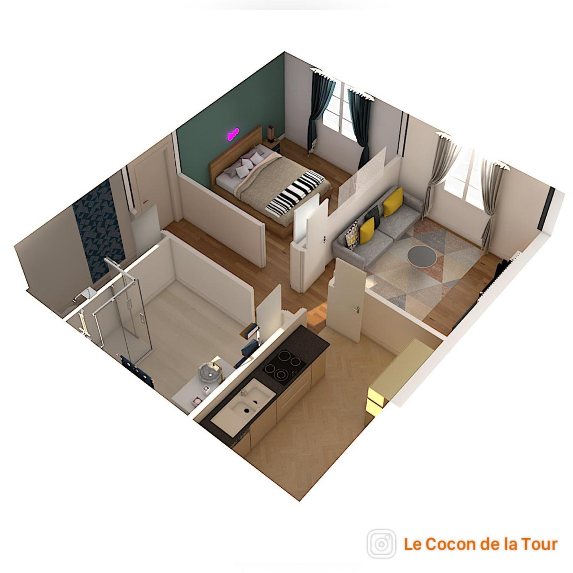Le Cocon De La Tour -Vip-Compiegne-Hyper Centre Apartment Luaran gambar